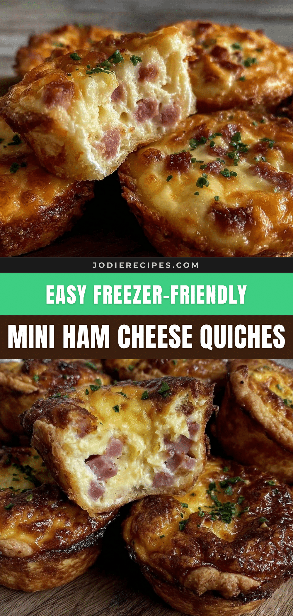 mini ham and cheese quiche cups recipe