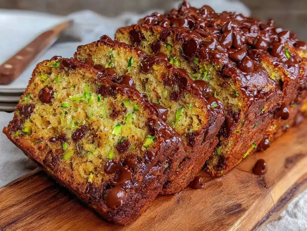 moist chocolate chip zucchini bread preparation steps