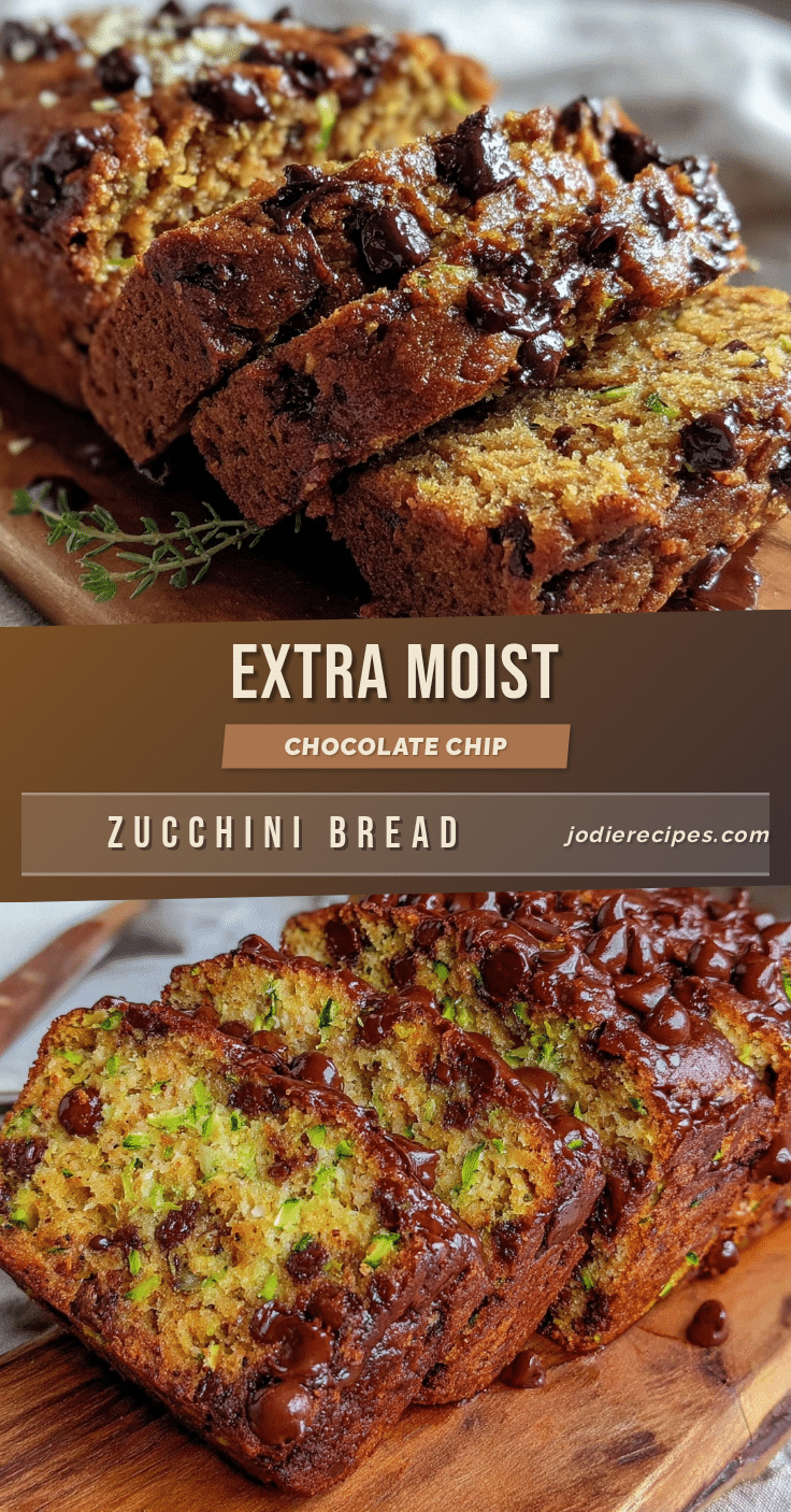 moist chocolate chip zucchini bread recipe