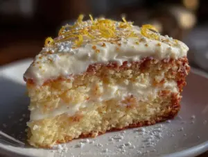 moist sunshine lemon cake - featured image