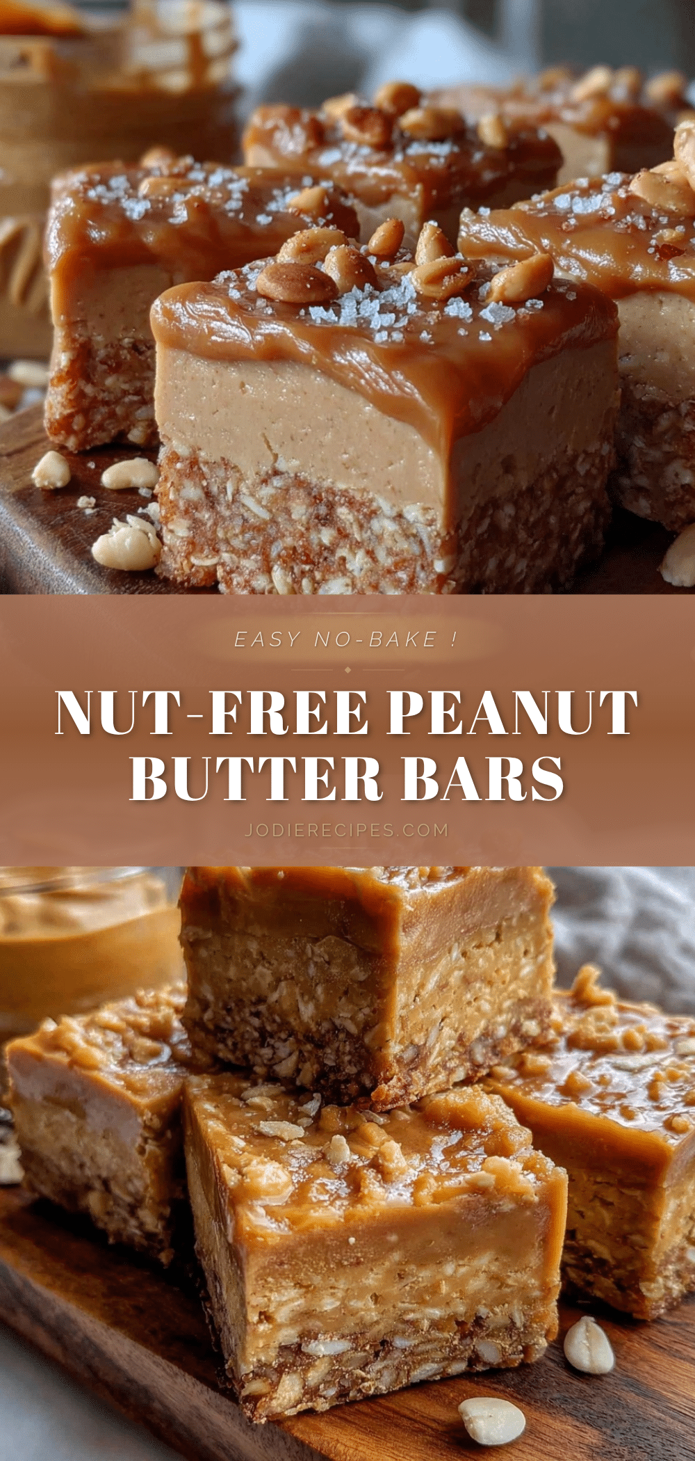no bake nut free peanut butter granola bars recipe