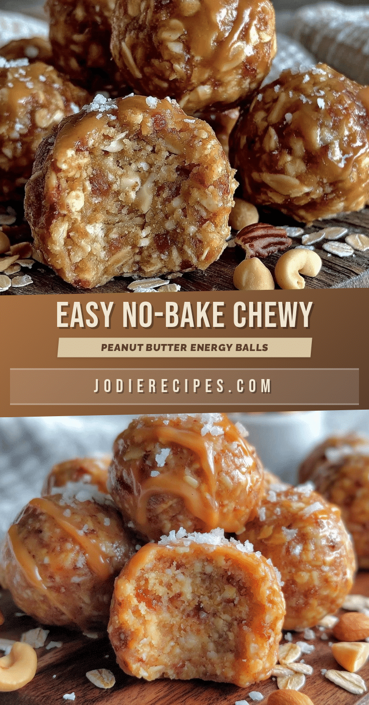 no-bake peanut butter oat energy balls recipe