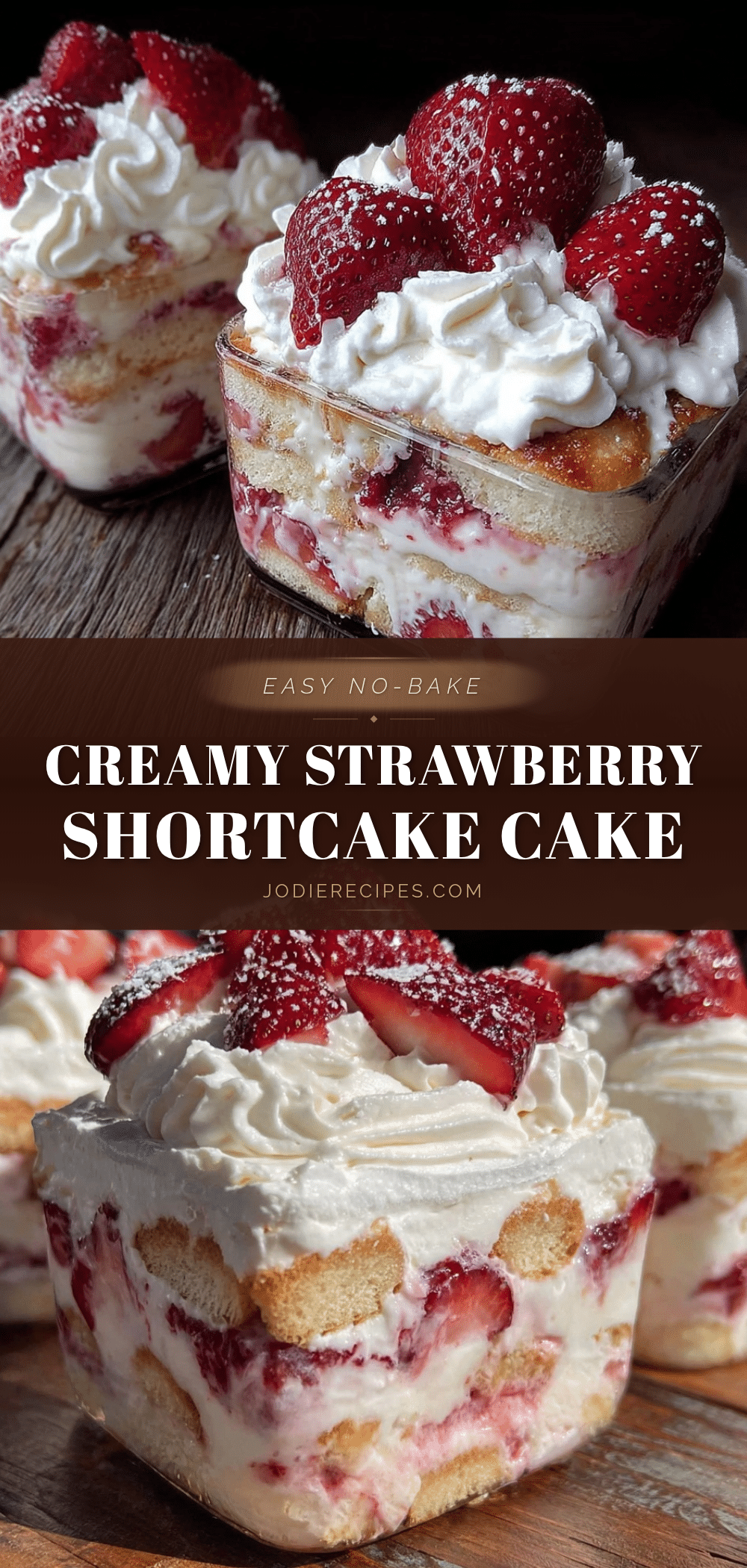 no bake strawberry shortcake icebox cake recipe