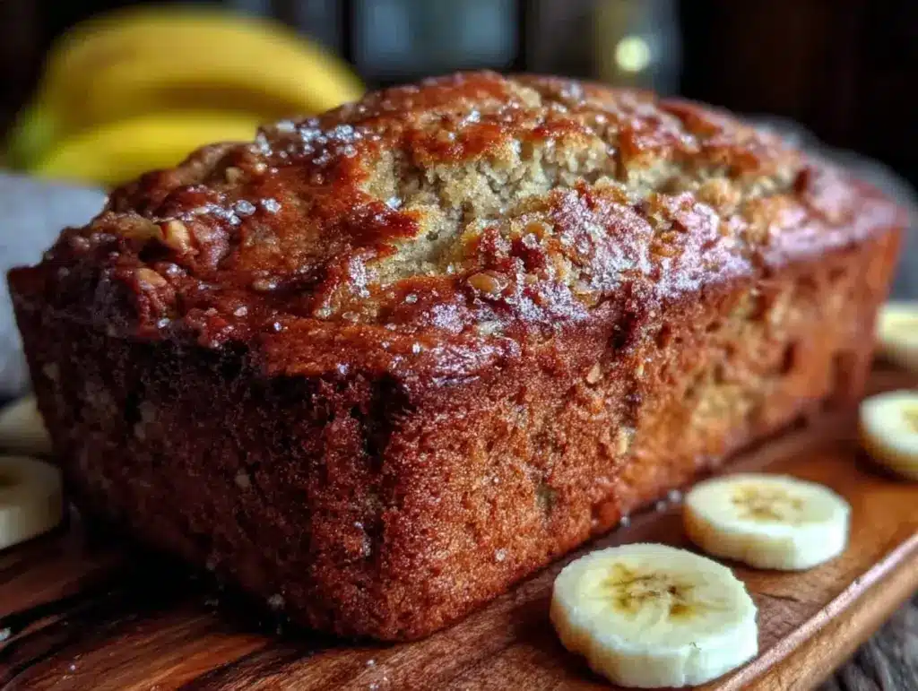 one-bowl banana bread recipe - featured image
