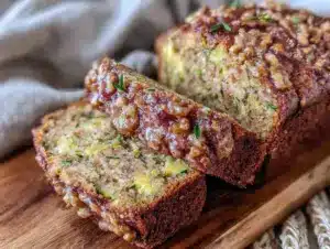 one-bowl zucchini banana bread - featured image