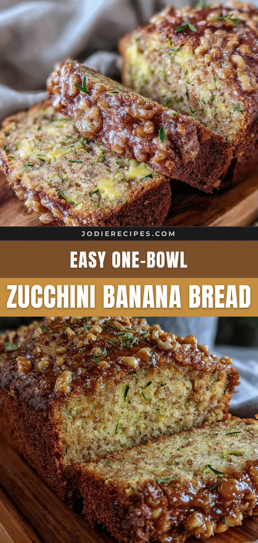 one-bowl zucchini banana bread recipe