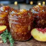 peach bourbon jam - featured image