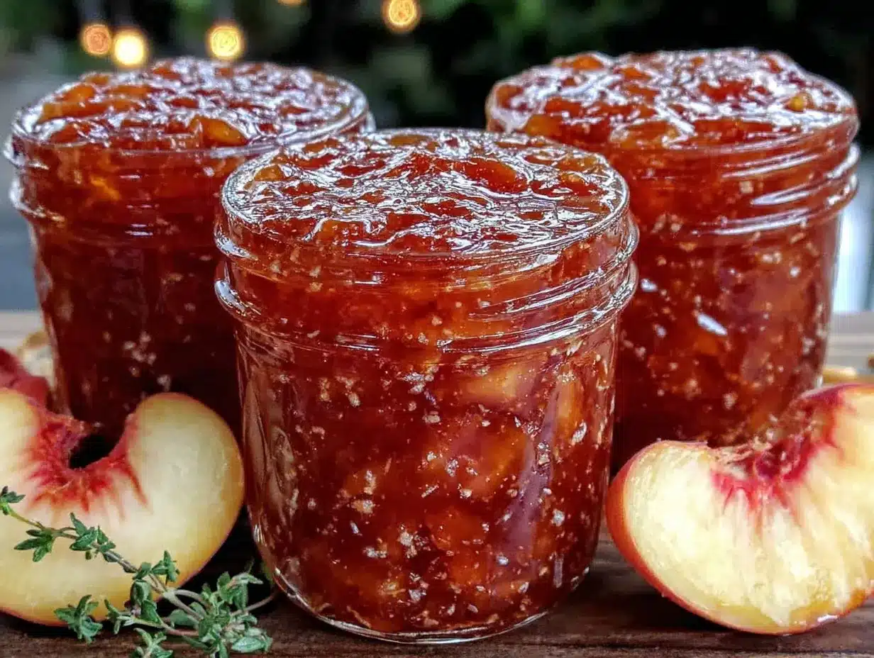 peach bourbon jam preparation steps