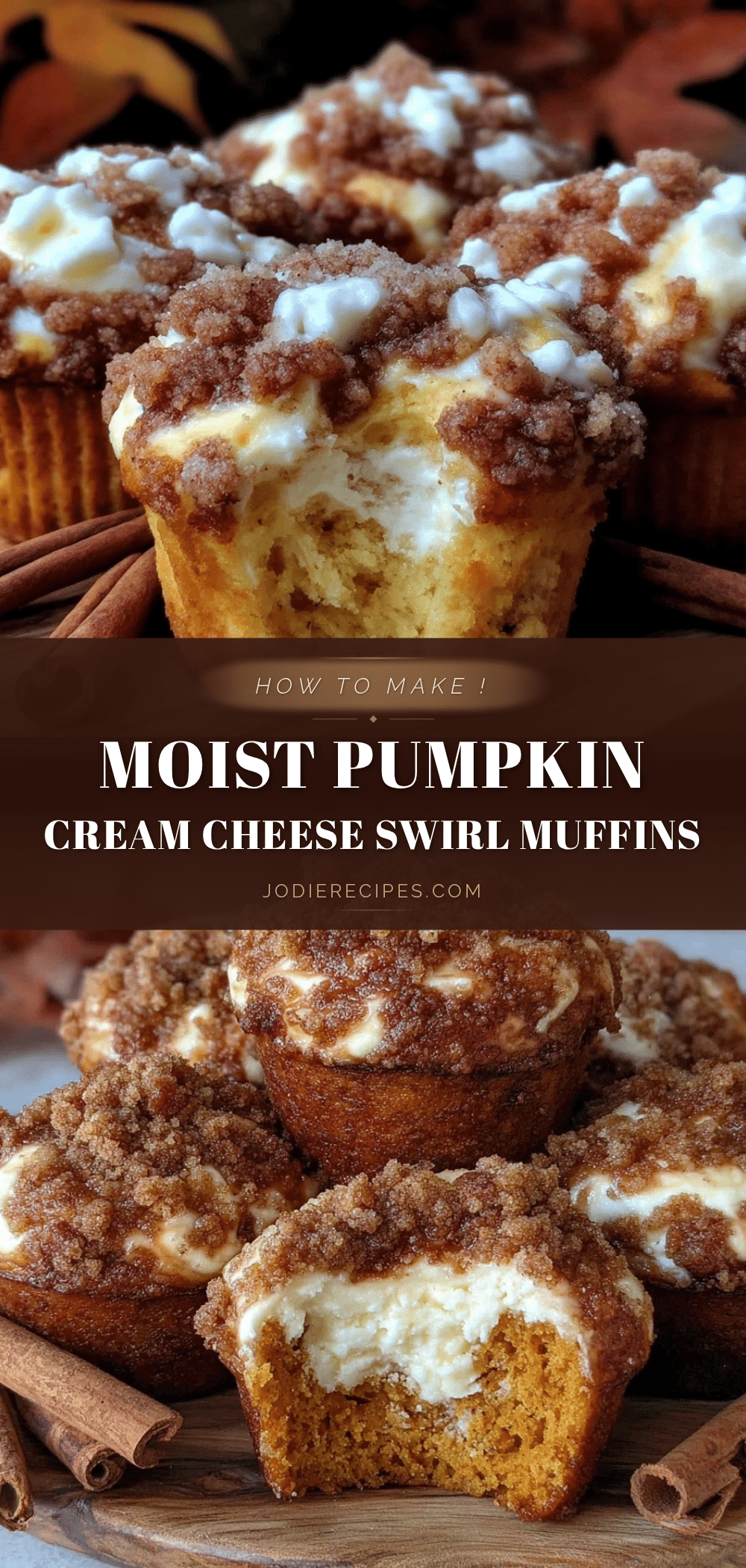 pumpkin cream cheese swirl muffins recipe