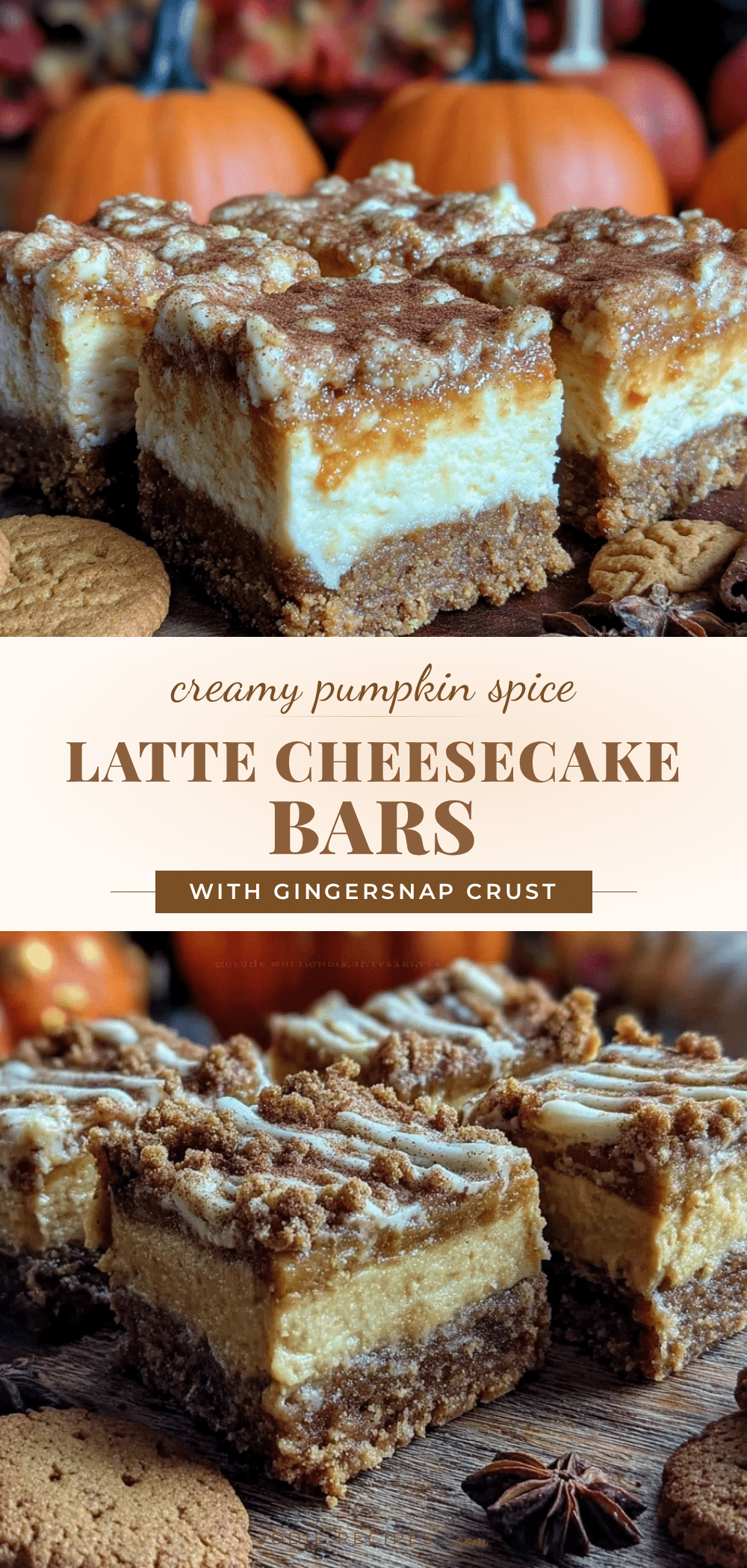 pumpkin spice latte cheesecake bars recipe