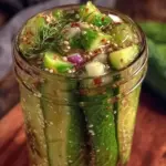 quick refrigerator dill pickles - featured image