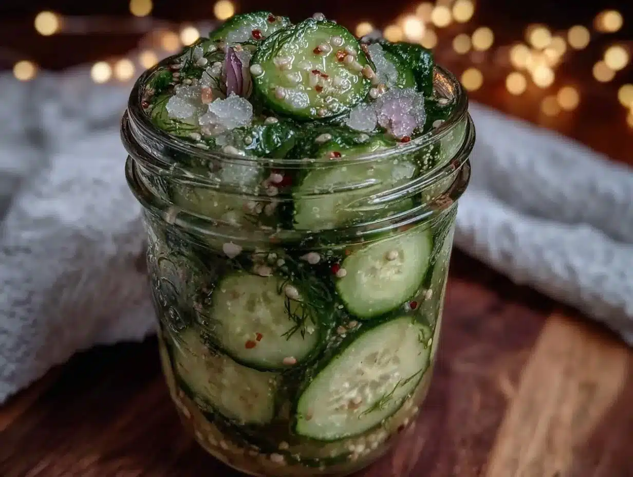 quick refrigerator dill pickles preparation steps