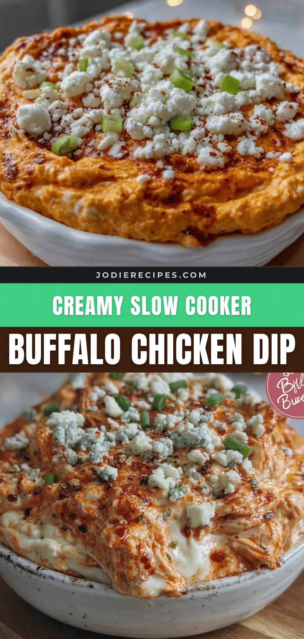 slow cooker buffalo chicken dip recipe