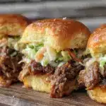 slow cooker pulled pork sliders - featured image