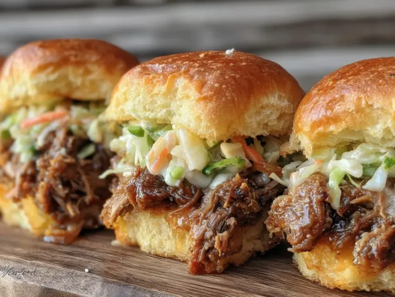 slow cooker pulled pork sliders - featured image