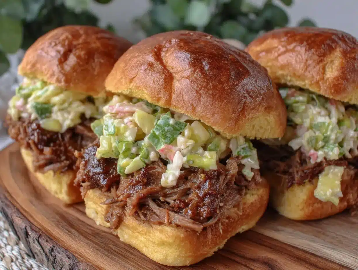 slow cooker pulled pork sliders preparation steps