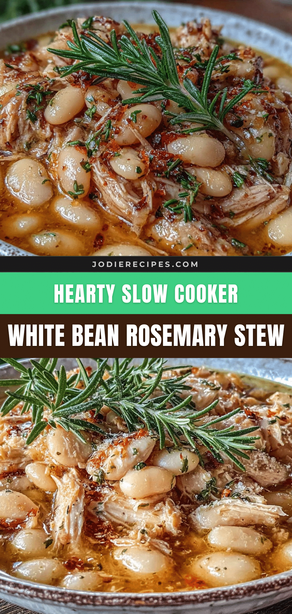 slow cooker white bean and rosemary chicken stew recipe