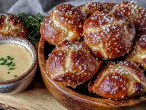 soft pretzel bites recipe - featured image