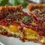southern heirloom tomato pie - featured image
