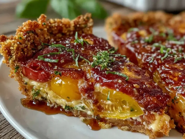 southern heirloom tomato pie - featured image