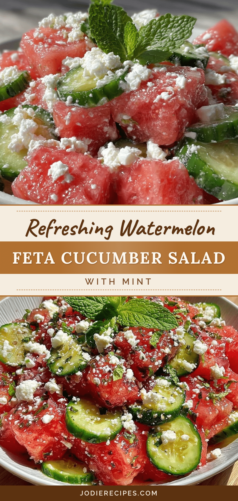 watermelon feta cucumber salad recipe